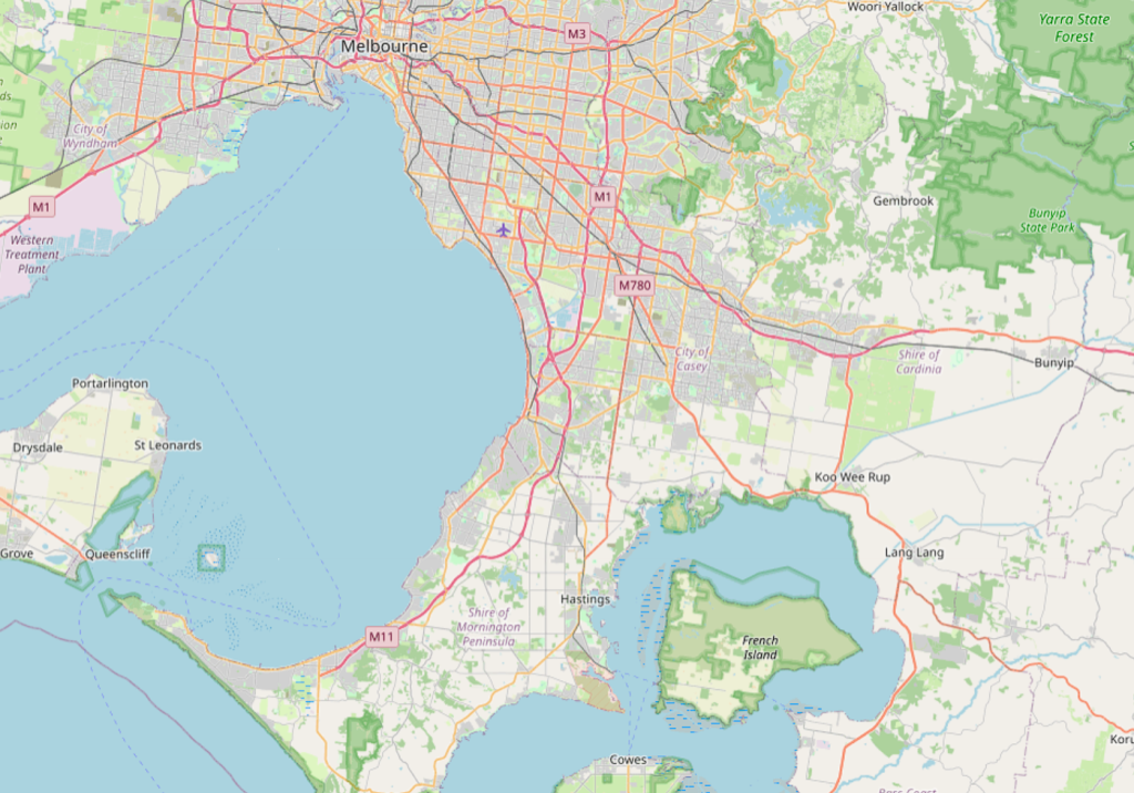 Southeast Melbourne Map - Open Map